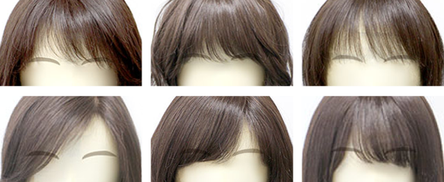BEAUTY FITでオーダーをいただいた色々な前髪の画像